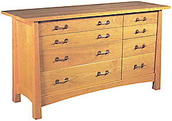 8 Drawer Side by Side Dresser