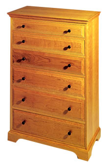 Inlay Tallboy 6-Drawer Dresser